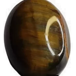 Olho De Falcão Dourado Oval  12ct Coleção Criar Jóias 603 L