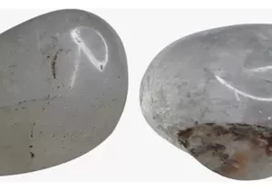 2 Quartzos Rolados C/ Arco-íris (iridescência) Coleção 6060m