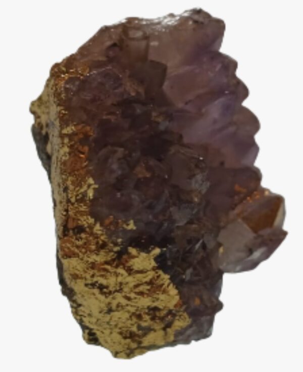 Ametista Aura Gold Pedra Natural com Folheado à Ouro Am-1001 - Imagem 2