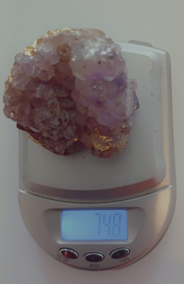 Ametista Aura Gold Pedra Natural com Folheado à Ouro Am-1001 - Imagem 4